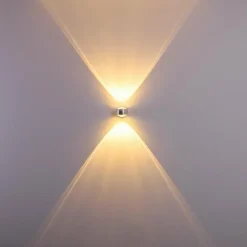 Applique Sapri Argenté, 1 lumière