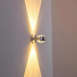Applique Sapri Argenté, 1 lumière