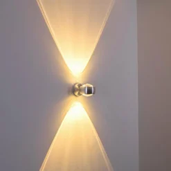 Applique Sapri Argenté, 1 lumière