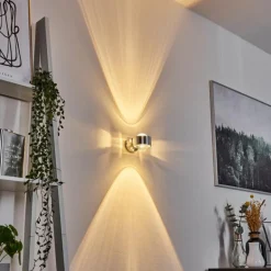 Applique Sapri Chrome brossé, 1 lumière