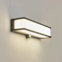 applique solaire Burseryd LED Anthracite, 1 lumière, Détecteur de mouvement