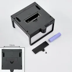 applique solaire Burseryd LED Noir, 1 lumière, Détecteur de mouvement