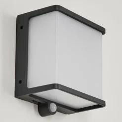 applique solaire Burseryd LED Noir, 1 lumière, Détecteur de mouvement