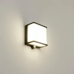 applique solaire Burseryd LED Noir, 1 lumière, Détecteur de mouvement
