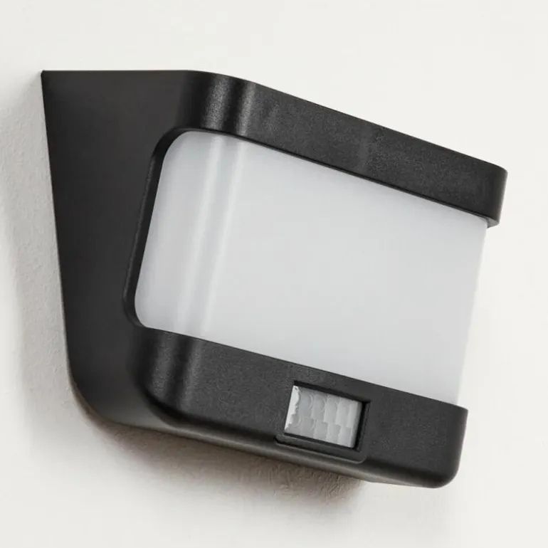 applique solaire Colchagua LED Noir, Blanc, 1 lumière, Détecteur de mouvement