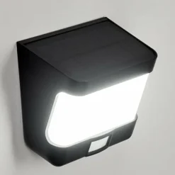 applique solaire Colchagua LED Noir, Blanc, 1 lumière, Détecteur de mouvement