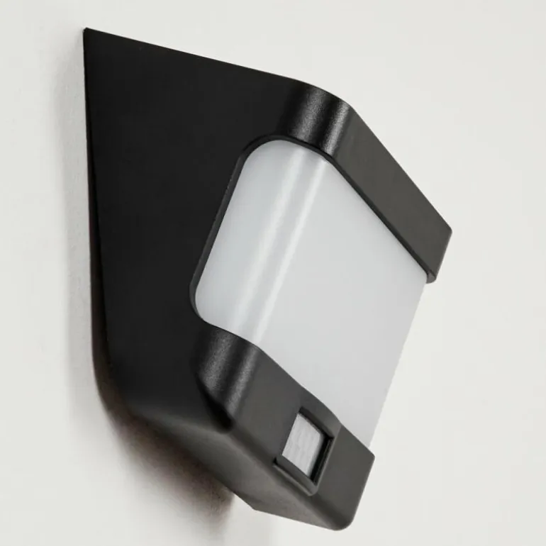 applique solaire Colchagua LED Noir, Blanc, 1 lumière, Détecteur de mouvement