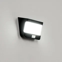 applique solaire Colchagua LED Noir, Blanc, 1 lumière, Détecteur de mouvement