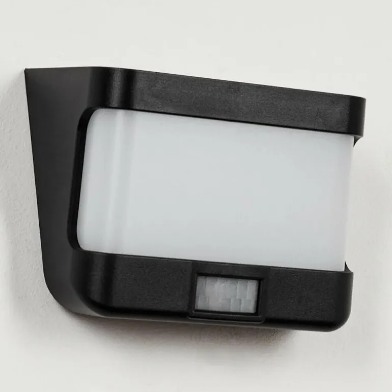 applique solaire Colchagua LED Noir, Blanc, 1 lumière, Détecteur de mouvement