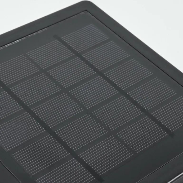 applique solaire Lonquimai LED Noir, 1 lumière, Détecteur de mouvement