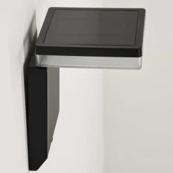 applique solaire Lonquimai LED Noir, 1 lumière, Détecteur de mouvement