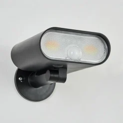 applique solaire Usmagama LED Noir, 1 lumière, Détecteur de mouvement