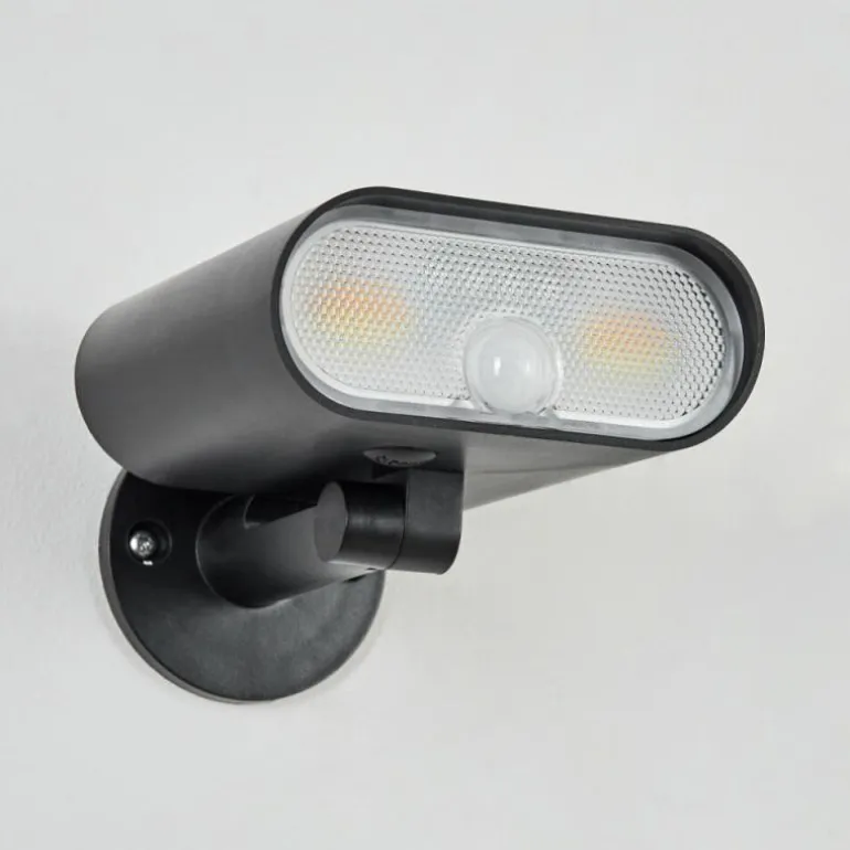 applique solaire Usmagama LED Noir, 1 lumière, Détecteur de mouvement