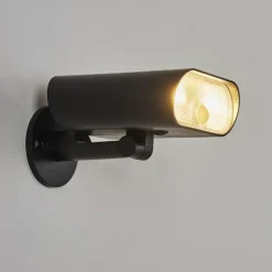 applique solaire Usmagama LED Noir, 1 lumière, Détecteur de mouvement