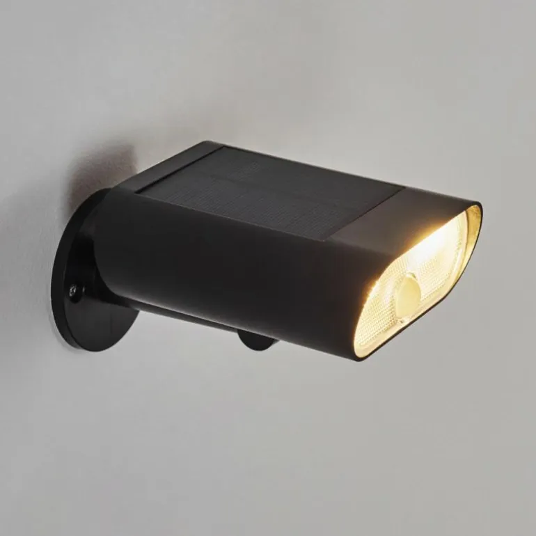 applique solaire Usmagama LED Noir, 1 lumière, Détecteur de mouvement