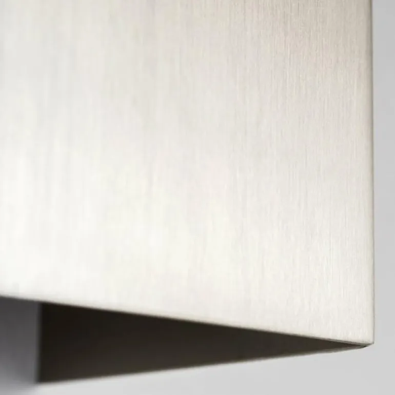 Applique Tabera Acier brossé, 2 lumières