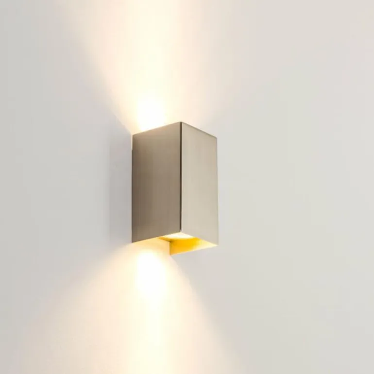 Applique Tabera Acier brossé, 2 lumières