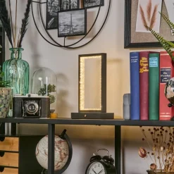Arufe Lampe à poser LED Noir, 1 lumière