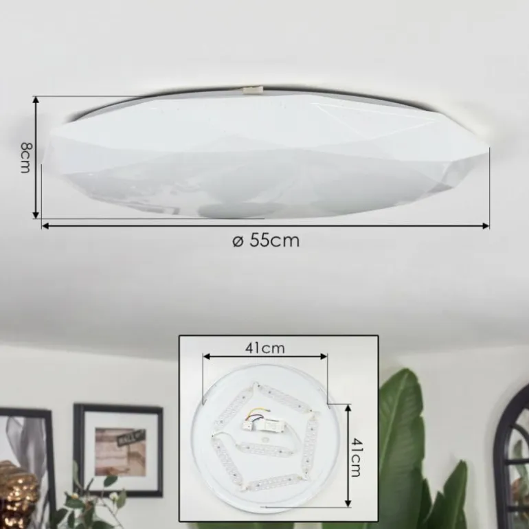 Arzel Plafonnier LED Blanc, 1 lumière