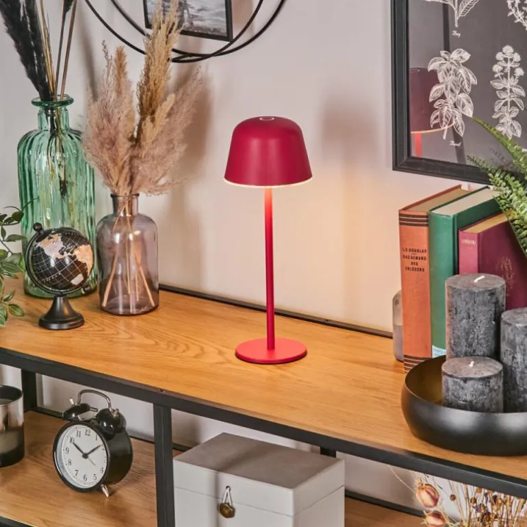Asen Lampe de table d'extérieur, Lampe à poser LED Rose, 1 lumière