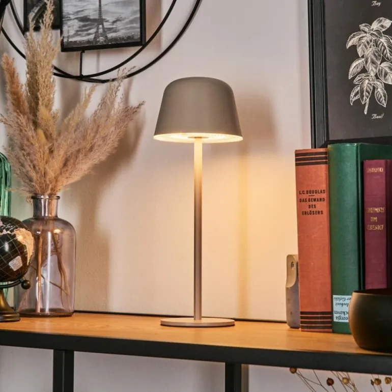 Asen Lampe de table d'extérieur, Lampe à poser LED Beige, 1 lumière