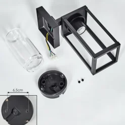 Avete Lampe murale d´extérieur Noir, 1 lumière