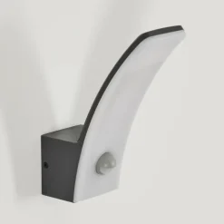 Azia Lampe murale d´extérieur LED Anthracite, 1 lumière, Détecteur de mouvement