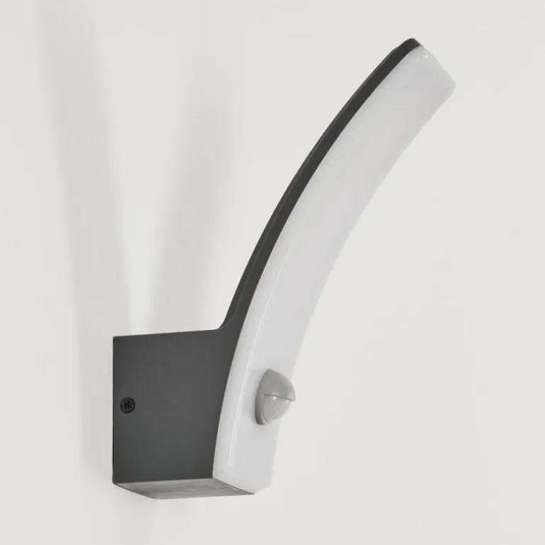 Azia Lampe murale d´extérieur LED Anthracite, 1 lumière, Détecteur de mouvement