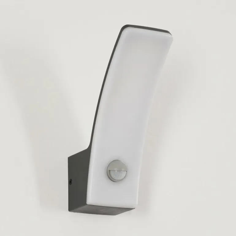 Azia Lampe murale d´extérieur LED Anthracite, 1 lumière, Détecteur de mouvement
