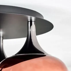Azurara Plafonnier Chrome, Noir, 3 lumières