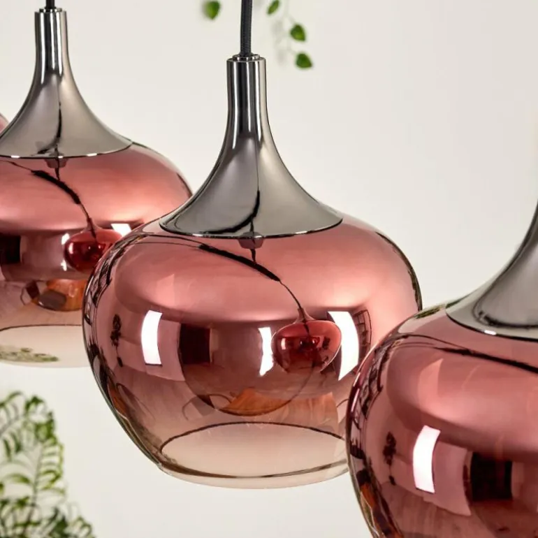Azurara Suspension, Boule lumineuse, Suspension Noir, 4 lumières