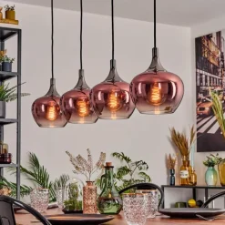 Azurara Suspension, Boule lumineuse, Suspension Noir, 4 lumières