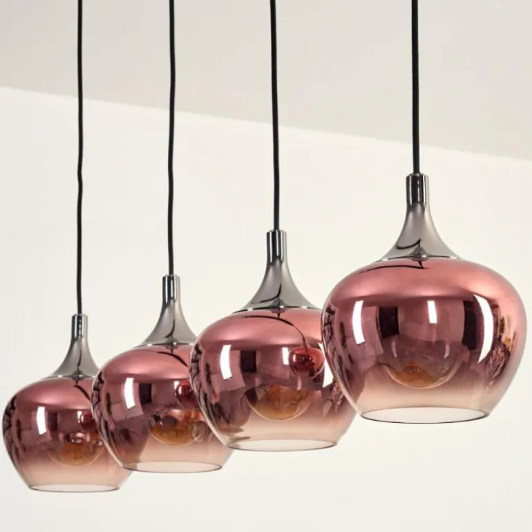 Azurara Suspension, Boule lumineuse, Suspension Noir, 4 lumières