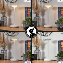 Baigorrita Lampe à poser LED Blanc, 1 lumière