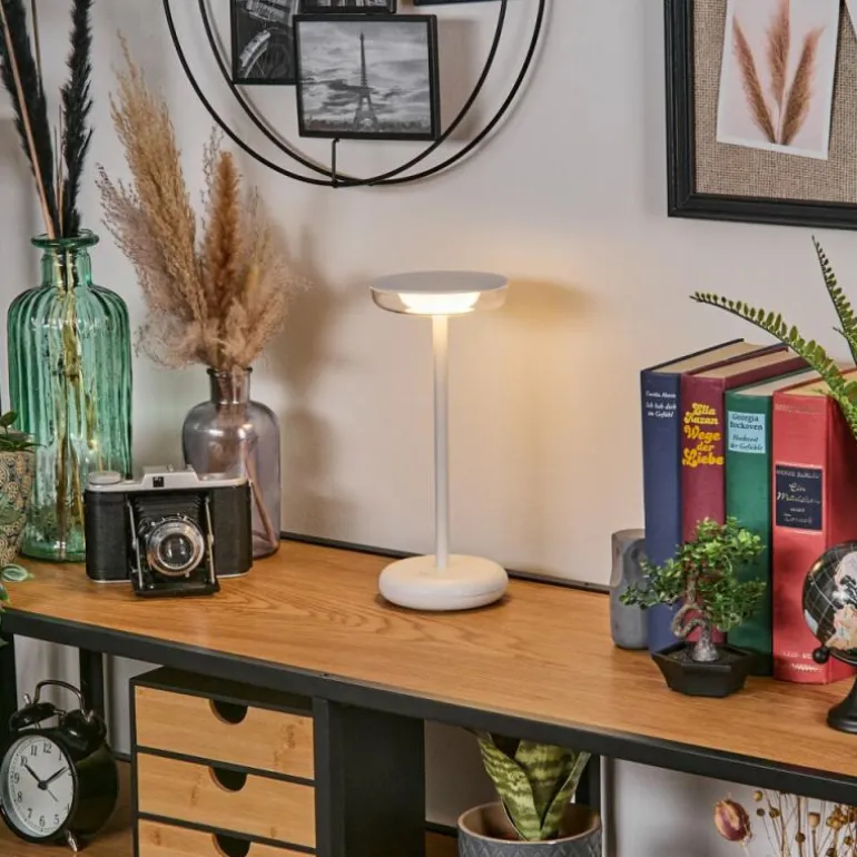 Baigorrita Lampe à poser LED Blanc, 1 lumière