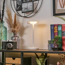 Baigorrita Lampe à poser LED Blanc, 1 lumière