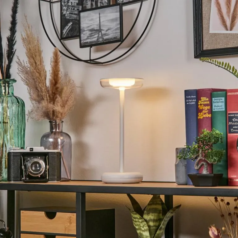 Baigorrita Lampe à poser LED Blanc, 1 lumière