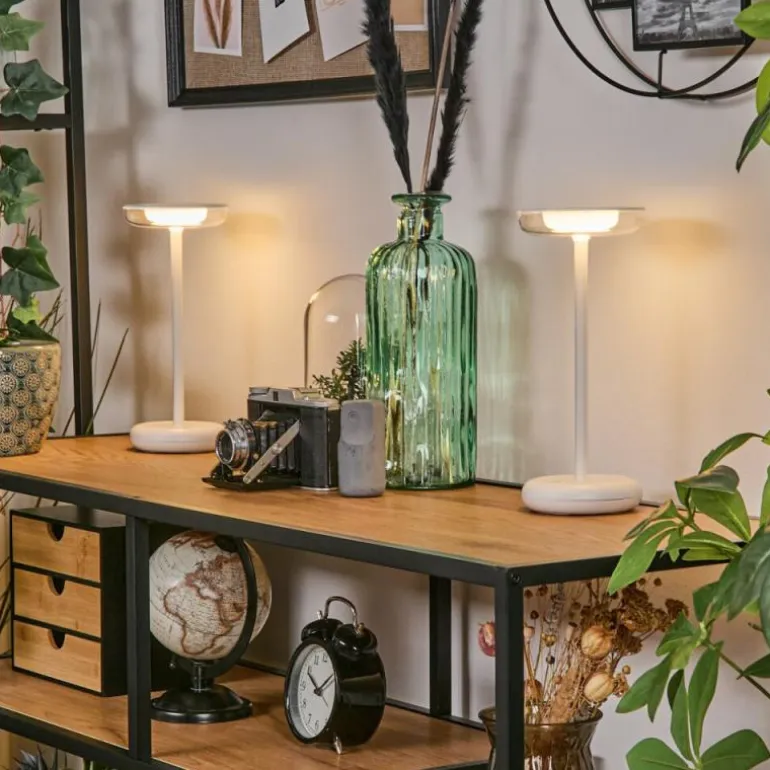 Baigorrita Lampe de table d'extérieur, Lampe à poser LED Blanc, 1 lumière