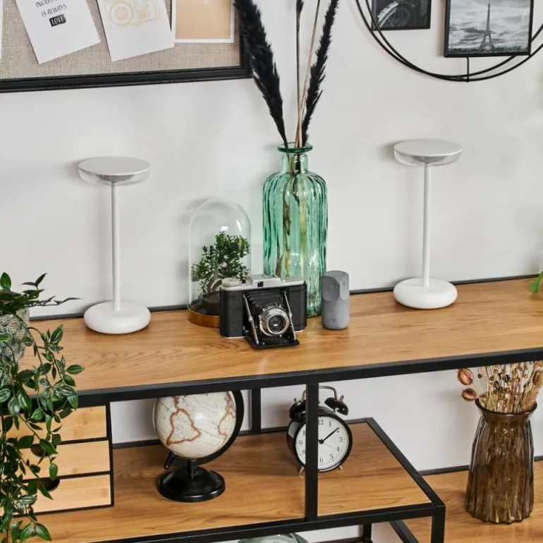 Baigorrita Lampe de table d'extérieur, Lampe à poser LED Blanc, 1 lumière