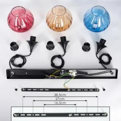 Ballebro Suspension, Suspension Noir, 3 lumières