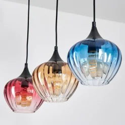 Ballebro Suspension, Suspension Noir, 3 lumières