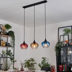 Ballebro Suspension, Suspension Noir, 3 lumières