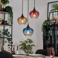 Ballebro Suspension, Suspension Noir, 3 lumières