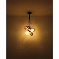 Ballgi Suspension Luminaires Globo Lighting Noir, 9 lumières