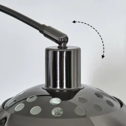 Baloca Lampadaire Chrome, Noir, 1 lumière