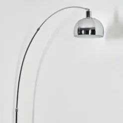 Baloca Lampadaire Chrome, Noir, 1 lumière