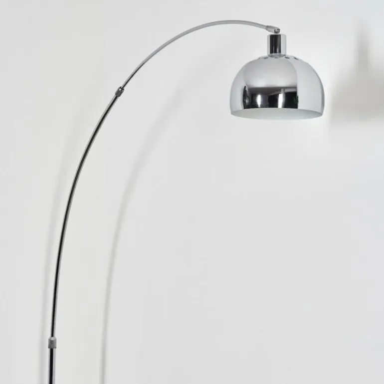Baloca Lampadaire Chrome, Noir, 1 lumière