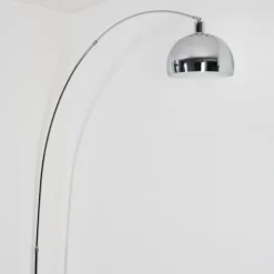 Baloca Lampadaire Chrome, Noir, 1 lumière