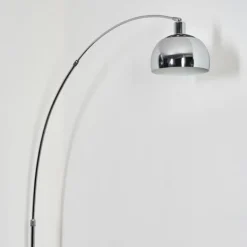 Baloca Lampadaire Chrome, Noir, 1 lumière