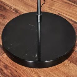 Baloca Lampadaire Chrome, Noir, 1 lumière